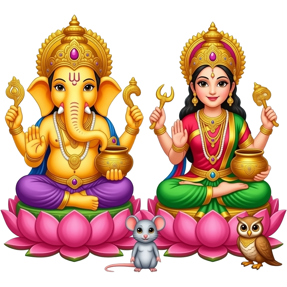 Shri Ganesh Lakshmi Divine Darshan and Sacred Temple Jhaki - Diwali 2026