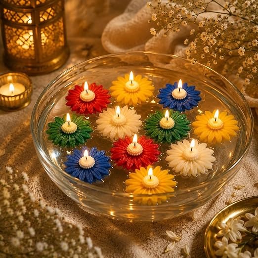 ELEONORA Handmade Floating Decorative Diya Candles